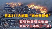 日本311地震实拍，9.1级地震引发海啸，22118人卷入大海！