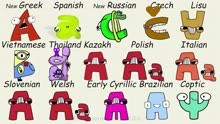 新希腊语，西班牙语，新俄语，捷克语，傈僳语字母人，挑战新造型