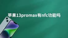 苹果13promax有nfc功能吗