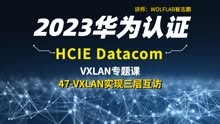 HCIE Datacom网络技术学习47-VXLAN实现三层互访-WOLFLAB