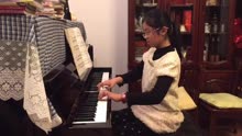 丹东苏艺老师学生张瑞瑶弹奏的十级音阶练习F调八分音符=168。