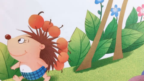 宝贝开心乐园:《小刺猬搬苹果》儿童益智绘本故事