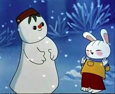 80年代动画片雪人图片