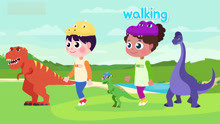 英文启蒙儿歌哄娃神曲《Walking，Walking》，教宝宝找音乐节奏