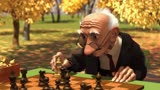 一个奇怪的老人，喜欢自己和自己下棋，奥斯卡短片《棋逢对手》