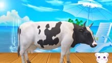 益智动画 奶牛是什么颜色的？
