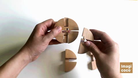 中国古典益智玩具系列 鲁班球(6块)拆解拼法视频