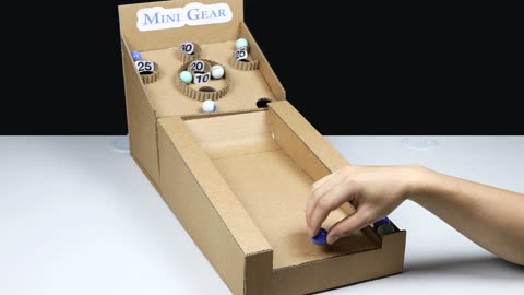 简易纸盒弹珠机图片