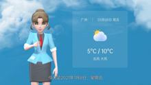 广州市2021年1月8日天气预报
