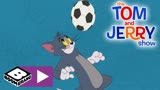 杰瑞和泰菲跟汤姆进行足球比赛，它们互相算计着对方|猫和老鼠