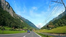 瑞士壮美秀丽的阿尔卑斯山格林德瓦公路自驾行