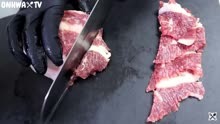 韩国ONHWA中字特制生牛肉刺身吃播