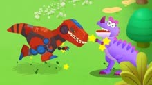 奇妙恐龙帮帮队：机械霸王龙找肉 宝宝巴士益智游戏