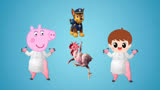 想吃炸鸡的佩奇二次元 小猪佩奇 儿童启蒙早教益智动画片