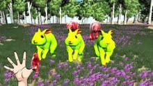 儿歌早教动画：兔子们吃下神奇果实变身绿色，真是太好玩了！
