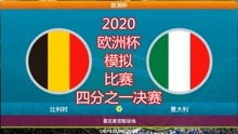 2020年欧洲杯，模拟比赛（四分之一决赛），比利时vs意大利