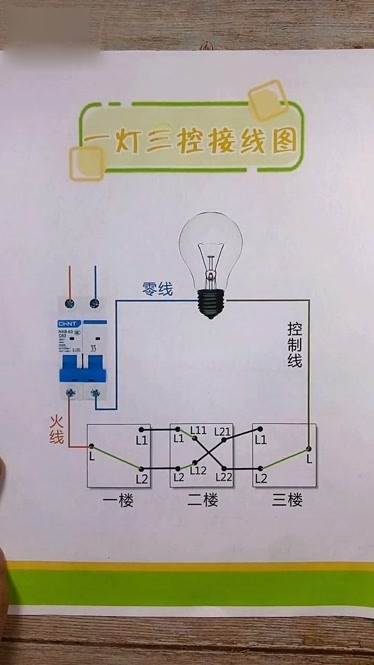 三控灯如何接线