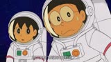 哆啦A梦：大雄和蓝胖子使用废弃纸壳，打造出宇宙空间站遨游太空