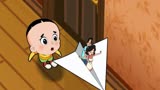 新大头儿子和小头爸爸：爸爸嫌爬楼梯累想要踩弹簧走路，大头无奈