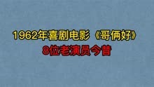1962年喜剧片《哥俩好》8位老演员今昔，张良，张勇手，王心刚！