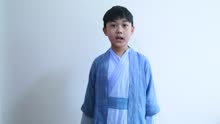 小童星王浩宇在象山影视城拍院线电影《笑因缘警示录》自我介绍