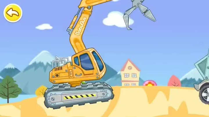 挖掘机救援队动画片图片
