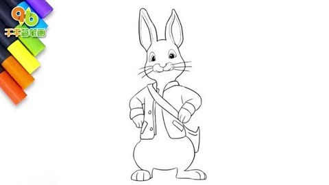 善良可爱的彼得兔简笔画