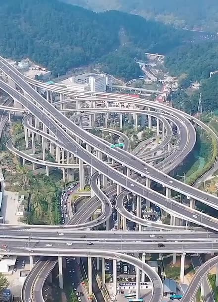 重庆盘龙立交桥俯瞰图图片