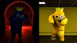 波比的游戏时间：彩虹朋友2-蓝色VS黄色所有跳线