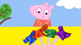 小猪佩奇吃棒棒糖，原创手绘定格动画，佩奇吃美食，奥特曼棒棒