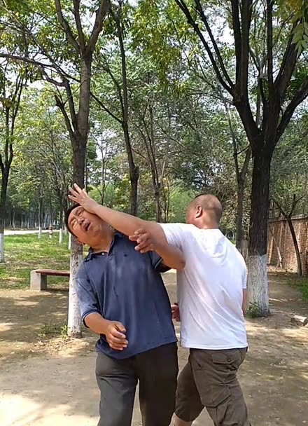 北京祁门通背拳,师兄弟喂手