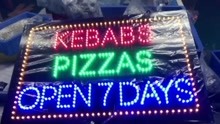 kebab PIZZA 招牌LED广告牌