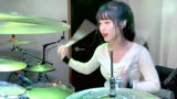 韩国小姐姐架子鼓演奏《梨泰院CLASS》OST《开始》，好看好帅气啊