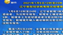 2021年1月6日12时至24时，辽宁新型冠状病毒肺炎疫情情况
