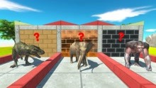 动物战争模拟器：选择右墙恐龙象金刚匹配战