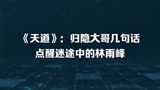 《天道》：归隐大哥几句话点醒迷途中的林雨峰