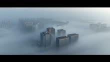 大雾下的金坛有种国际大都市的即视感，金沙科技金融中心商业金沙汇.未来金坛新地标。