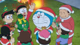 哆啦A梦：大雄用自在陶轮改造礼物，蓝胖子和小伙伴们欢度圣诞节