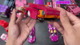 机器人粉红色机器人吉普赛电影和大黄蜂＆警车玩具
