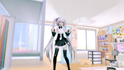 mmd紳士福shi利jiao你看5只miku在我房間跳舞換裝系列