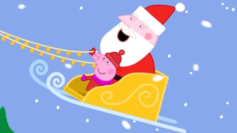 小猪佩奇圣诞老人来访图片