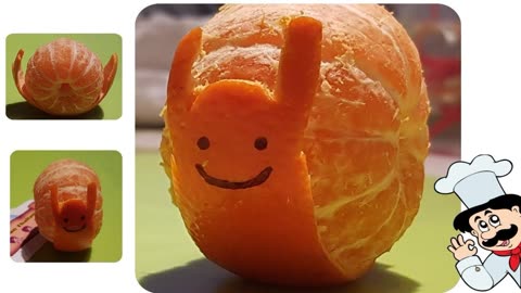 橙子简单雕刻图片图片