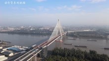 航拍上海闵浦三桥，黄浦江上第十三座跨江大桥