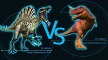 恐龙大作战：地表最强棘龙大战雷克斯暴龙