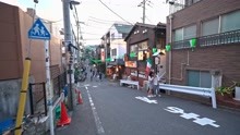 日本漫步 从日落到夜晚的东京步行