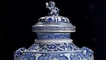 元青花鬼谷子下山图罐，以2.3亿拍出创下了世界上的最高拍卖纪录