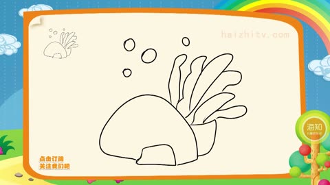 海葵简笔画 儿童画图片