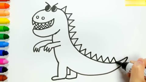乔治的恐龙简笔画图片图片