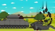 坦克世界欢乐动画-白色虎式挑战P1000巨鼠 这