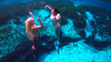 美人鱼梅丽莎和她的好朋友，在海底一起跳优雅的舞蹈！
